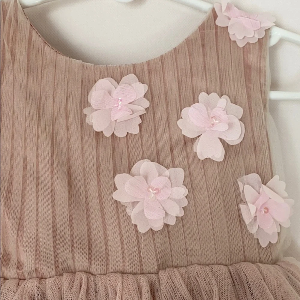 Popatu tulle and flower embellished dress NWT